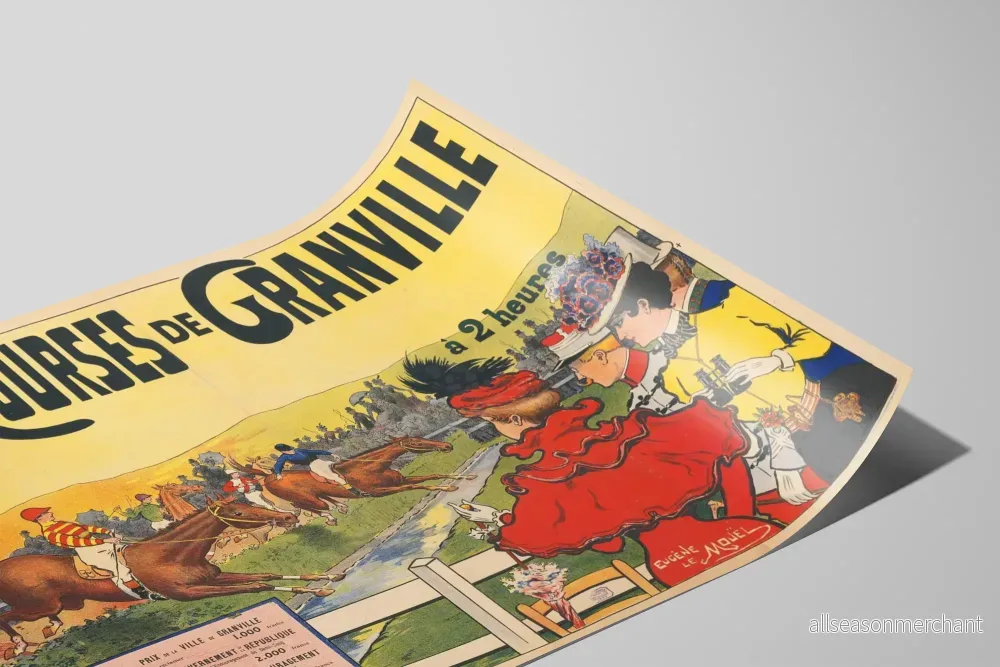 Posters av Granville-loppet vid Donville-hippodromen - Bild 2