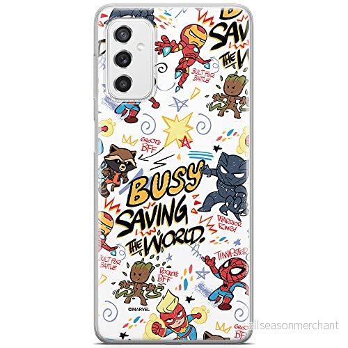 ERT GROUP mobiltelefonfodral för Samsung M52 5G originalt och officiellt licensierat Marvel mönster Avengers 026 optimalt anpassad till formen på mobiltelefonen, fodral tillverkad av TPU plast 5904805494277