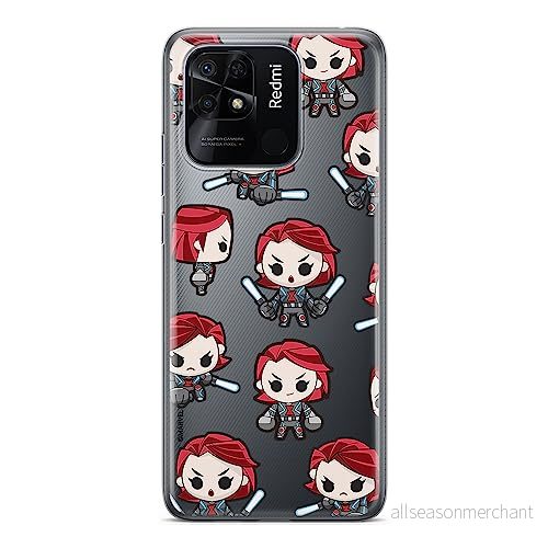 ERT GROUP mobiltelefonfodral för Xiaomi REDMI 10C originalt och officiellt licensierat Marvel mönster Black Widow 013 optimalt anpassad till formen på mobiltelefonen, gedeeltelijk transparant 5905511547080