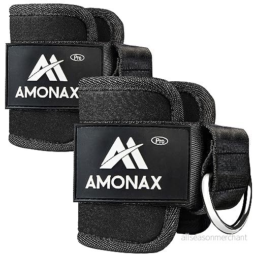 Amonax Ankelremmar För Kabelmaskiner Ankelmanschetter Kabelmaskiner, Gym, Ankelrem, Kabelfastsättning Träning Och Hemma På Gym 5060701320338
