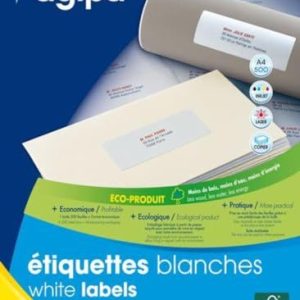 agipa 100806 1000 st. etiketter multianvändning hörn höger 210 x 148,5 mm vit 3270241008067 agipa 100806 1000 st. etiketter multianvändning hörn höger 210 x 148,5 mm vit 3270241008067