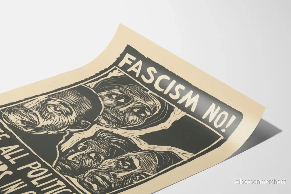 Protestposter mot fascismen och för frigivning av politiska fångar i Chile - Bild 3