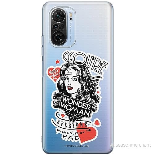 ERT GROUP mobiltelefonfodral för Xiaomi MI 11i/ REDMI K40/K40 PRO/POCO F3/ F3 PRO originalt och officiellt licensierat DC mönster Wonder Woman 014, gedeeltelijk transparant 5905511892449