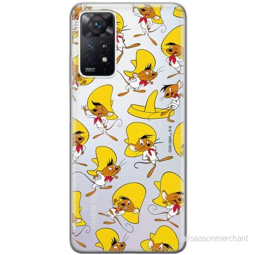 ERT GROUP mobiltelefonfodral för Xiaomi REDMI NOTE 11 PRO 5G/ 4G/ Plus 5G originalt och officiellt licensierat Looney Tunes mönster Speedy Gonzales 001, gedeeltelijk transparant 5905511647421