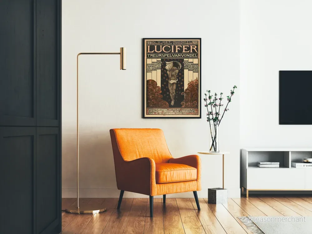 Vintageposter Lucifer för teaterväggdekoration - Bild 2