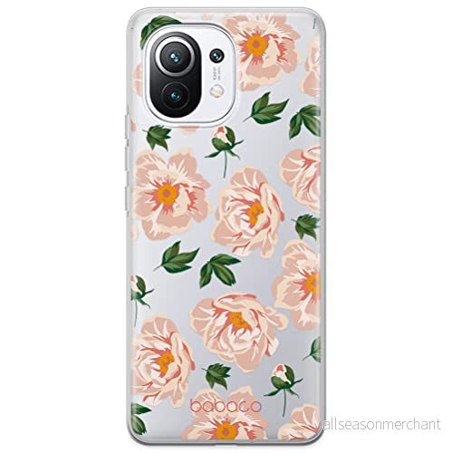 ERT GROUP mobiltelefonfodral för Xiaomi 11 originalt och officiellt licensierat Babaco mönster Flowers 014 optimalt anpassad till formen på mobiltelefonen, gedeeltelijk transparant 5903932615807