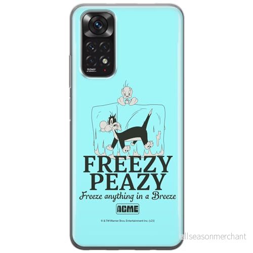 ERT GROUP mobiltelefonfodral för Xiaomi REDMI NOTE 11 4G/ 11S 4G originalt och officiellt licensierat Looney Tunes mönster Sylvester & Tweety 005, fodral tillverkad av TPU plast 5905795124670