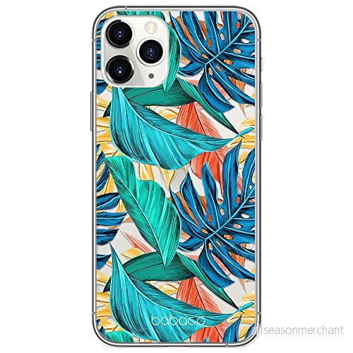 ERT GROUP mobiltelefonfodral för Apple Iphone 11 PRO MAX originalt och officiellt licensierat Babaco mönster Plants 005 Vit optimalt anpassad till formen på mobiltelefonen, gedeeltelijk transparant 5903537754550