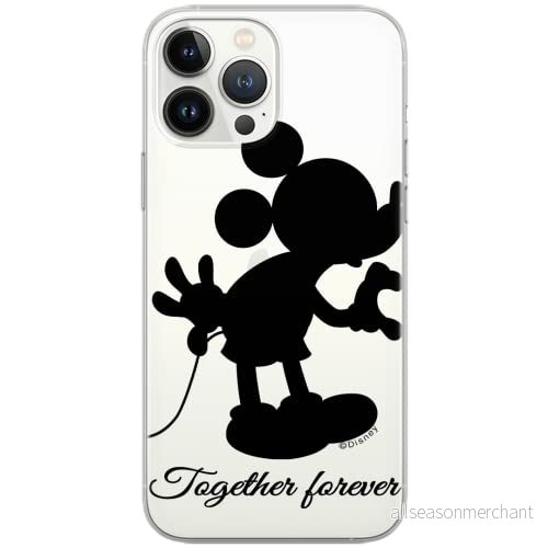 ERT GROUP mobiltelefonfodral för Iphone 13 PRO MAX originalt och officiellt licensierat Disney mönster Mickey 005 Vit optimalt anpassad till formen på mobiltelefonen, gedeeltelijk transparant 5903932863253
