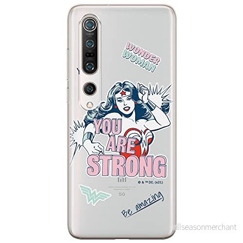 ERT GROUP mobiltelefonfodral för Xiaomi MI 10 / PRO originalt och officiellt licensierat DC mönster Wonder Woman 025 optimalt anpassad till formen på mobiltelefonen, gedeeltelijk transparant 5903932934014