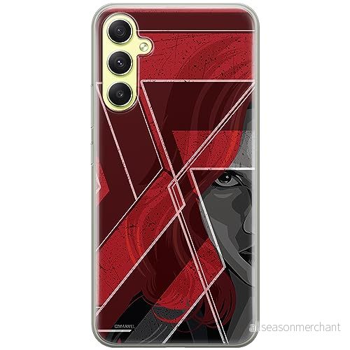 ERT GROUP mobiltelefonfodral för Samsung A34 5G originalt och officiellt licensierat Marvel mönster Black Widow 002 optimalt anpassad till formen på mobiltelefonen, fodral tillverkad av TPU plast 5905511789589