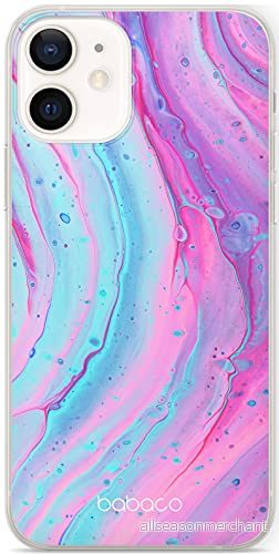 ERT GROUP mobiltelefonfodral för Apple Iphone 12 Mini originalt och officiellt licensierat Babaco mönster Abstract 012 Vit anpassad till formen på mobiltelefonen, fodral tillverkad av TPU plast 5903537991665