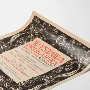 Typografisk utställningsposter i Kraków i jugendstil - Bild 3