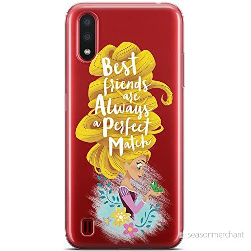 ERT GROUP mobiltelefonfodral för Samsung A01 originalt och officiellt licensierat Disney mönster Rapunzel and Pascal 002 optimalt anpassad till formen på mobiltelefonen, gedeeltelijk transparant 5904805432750