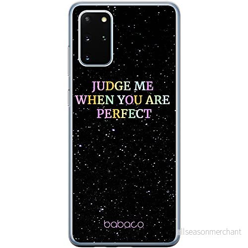 ERT GROUP mobiltelefonfodral för Samsung S20 PLUS / S11 originalt och officiellt licensierat Babaco mönster Judge me 002 Vit anpassad till formen på mobiltelefonen, fodral tillverkad av TPU plast 5903932902907
