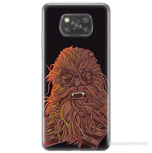 ERT GROUP mobiltelefonfodral för Xiaomi POCOPHONE X3 originalt och officiellt licensierat Star Wars mönster Chewbacca 007 anpassad till formen på mobiltelefonen, fodral tillverkad av TPU plast 5903537128177