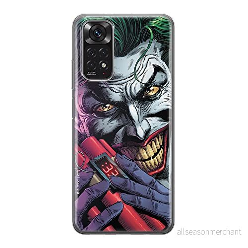ERT GROUP mobiltelefonfodral för Xiaomi REDMI NOTE 11S 4G / 11 originalt och officiellt licensierat DC mönster Joker 013, fodral tillverkad av TPU plast 5905511553241