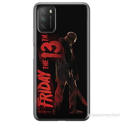 ERT GROUP mobiltelefonfodral för Xiaomi REDMI 9T/ POCO M3 originalt och officiellt licensierat Horror mönster Friday the 13th 011 anpassad till formen på mobiltelefonen, fodral tillverkad av TPU plast 5905511106089