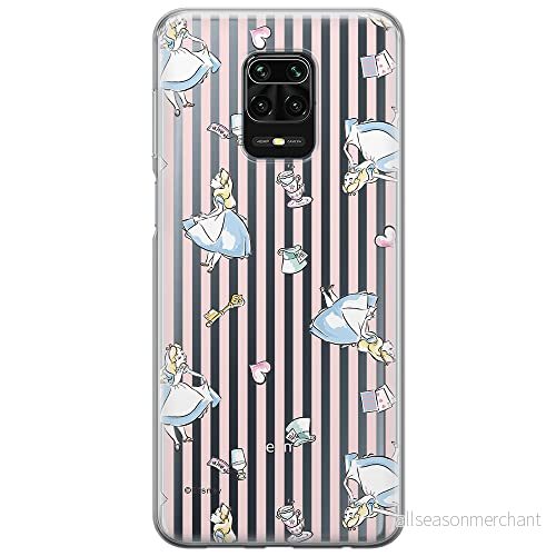 ERT GROUP mobiltelefonfodral för Xiaomi REDMI NOTE 9 PRO/ 9S originalt och officiellt licensierat Disney mönster Alice 001 optimalt anpassad till formen på mobiltelefonen, gedeeltelijk transparant 5903040310885