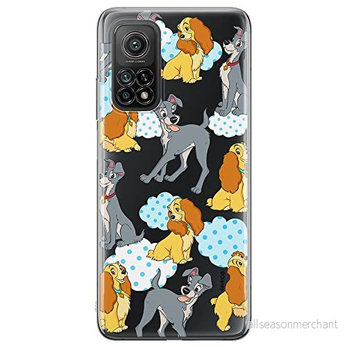 ERT GROUP mobiltelefonfodral för Xiaomi REDMI NOTE 9T originalt och officiellt licensierat Disney mönster Lady and the Tramp 004 anpassad till formen på mobiltelefonen, gedeeltelijk transparant 5905131775245