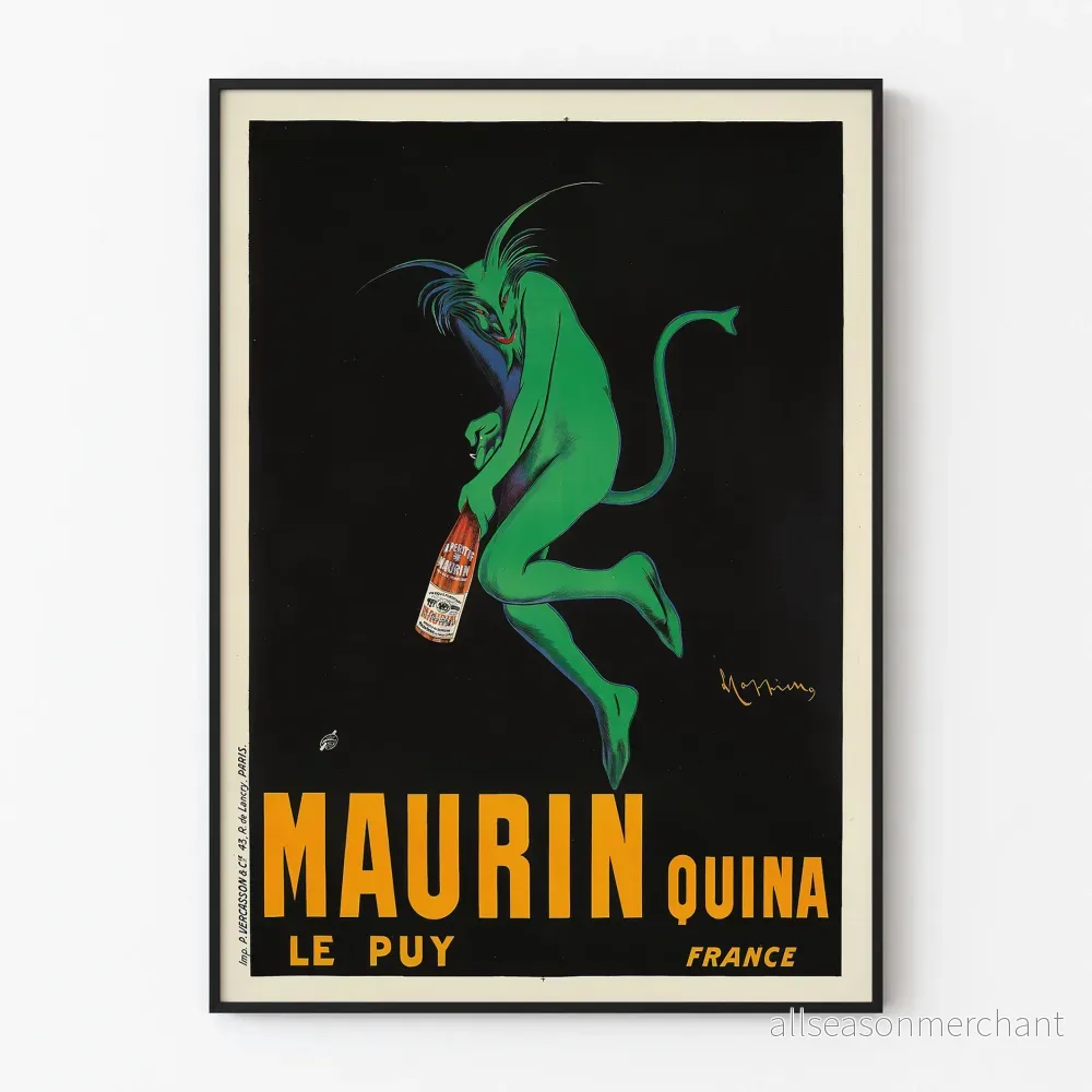 Vintageaffisch Maurin Quina Fransk Aperitif