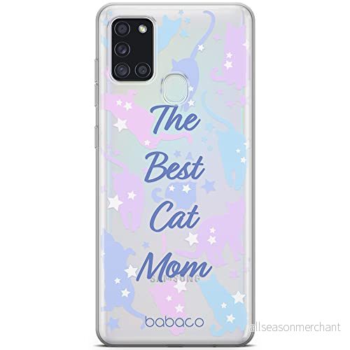 ERT GROUP mobiltelefonfodral för Samsung A21s originalt och officiellt licensierat Babaco mönster Cats 017 optimalt anpassad till formen på mobiltelefonen, gedeeltelijk transparant 5905131075635
