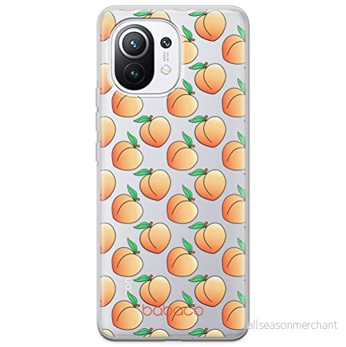 ERT GROUP mobiltelefonfodral för Xiaomi 11 originalt och officiellt licensierat Babaco mönster Peaches 001 optimalt anpassad till formen på mobiltelefonen, gedeeltelijk transparant 5903537098609