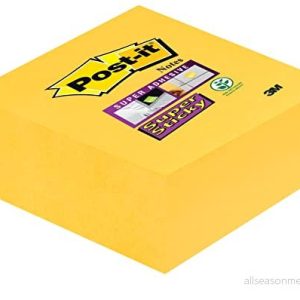 Post it 2014 S självhäftande anteckning Super Sticky Kub, 70 g, 76 x mm, narcissgul, 270 ark 4001895915383 Post it 2014 S självhäftande anteckning Super Sticky Kub, 70 g, 76 x mm, narcissgul, 270 ark 4001895915383