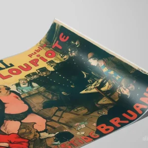 Gammal poster av Le Journal publicerar La Loupiote av Aristide Bruant - Bild 2