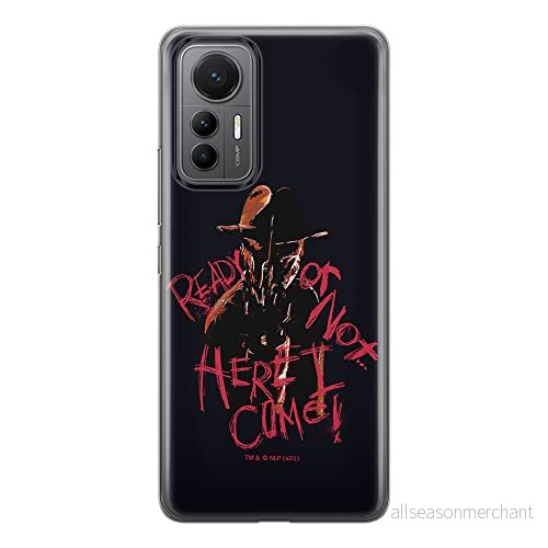 ERT GROUP mobiltelefonfodral för Xiaomi 12 LITE originalt och officiellt licensierat Horror mönster Nightmare of Elm Street 007, fodral tillverkad av TPU plast 5905511508494