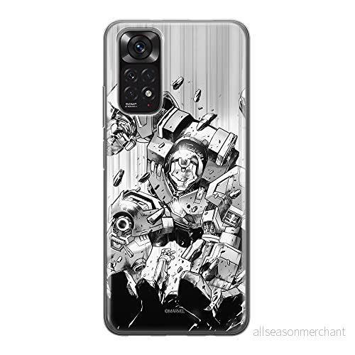 ERT GROUP mobiltelefonfodral för Xiaomi REDMI NOTE 11S 4G / 11 originalt och officiellt licensierat Marvel mönster Iron Man 018, fodral tillverkad av TPU plast 5905511552763