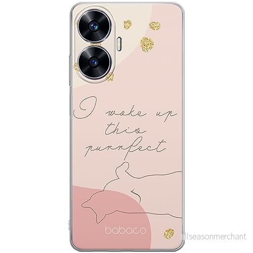 ERT GROUP mobiltelefonfodral för Realme C55 originalt och officiellt licensierat Babaco mönster Cats 008 optimalt anpassad till formen på mobiltelefonen, fodral tillverkad av TPU plast 5905511868628