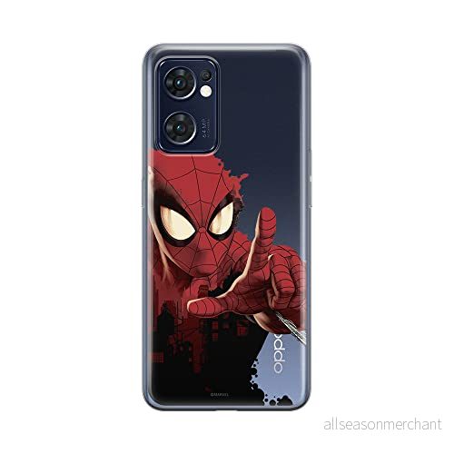 ERT GROUP mobiltelefonfodral för Oppo RENO 7 5G originalt och officiellt licensierat Marvel mönster Spider Man 006 optimalt anpassad till formen på mobiltelefonen, gedeeltelijk transparant 5905511304133