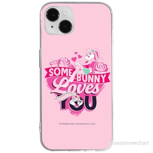 ERT GROUP mobiltelefonfodral för Iphone 14 PLUS originalt och officiellt licensierat Looney Tunes mönster Lola & Bugs 002 anpassad till formen på mobiltelefonen, fodral tillverkad av TPU plast 5905795133979