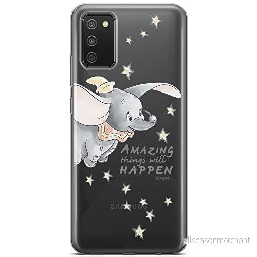 ERT GROUP mobiltelefonfodral för Samsung A02S originalt och officiellt licensierat Disney mönster Dumbo 010 optimalt anpassad till formen på mobiltelefonen, gedeeltelijk transparant 5903040233665