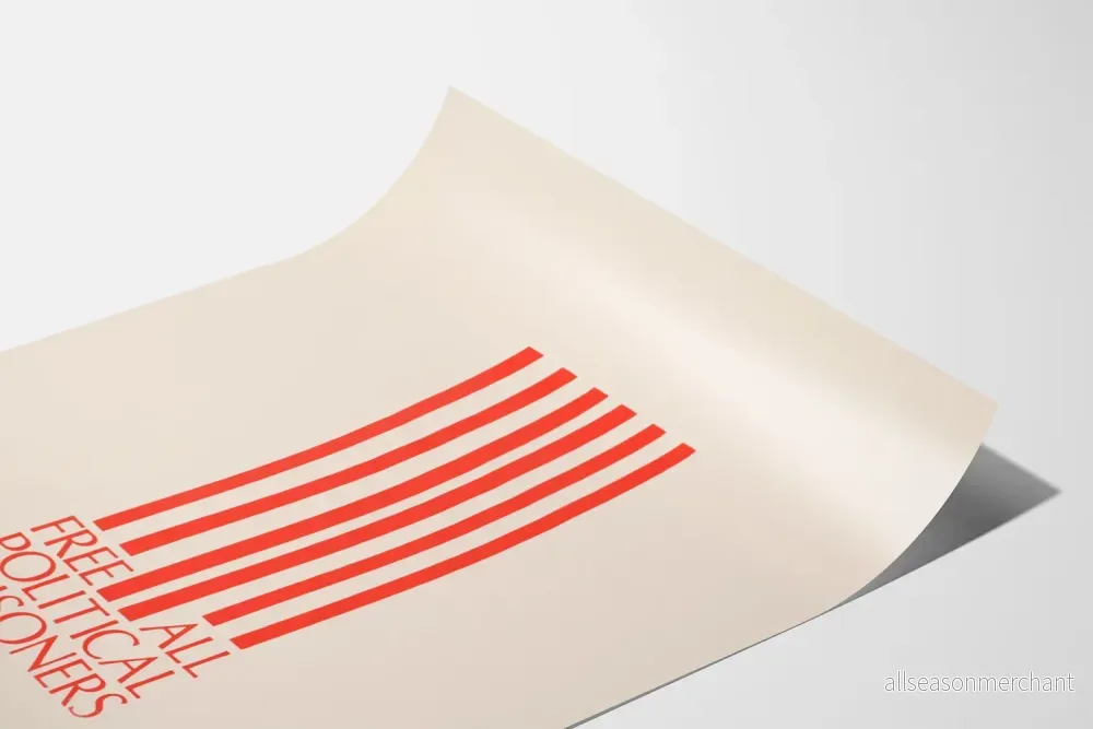 Minimalistisk poster för fria alla politiska fångar - Bild 3