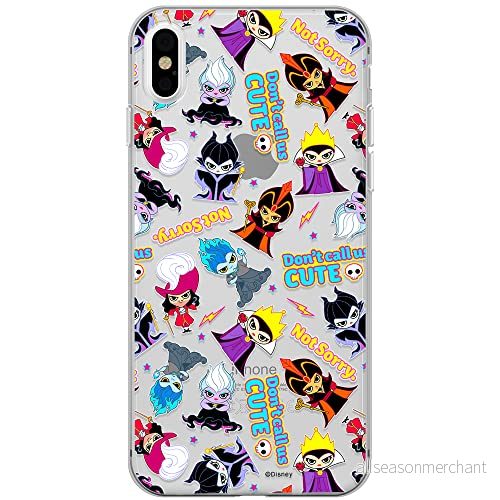 ERT GROUP mobiltelefonfodral för Iphone XS Max originalt och officiellt licensierat Disney mönster Villains 008 optimalt anpassad till formen på mobiltelefonen, gedeeltelijk transparant 5905131389497