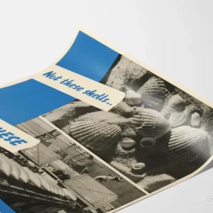 Vintageposter 'Stanna hemma i sommar' - Järnvägsreklamkampanj - Bild 3