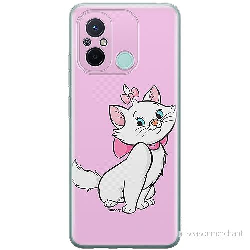 ERT GROUP mobiltelefonfodral för Xiaomi REDMI 12C/ 11A originalt och officiellt licensierat Disney mönster Marie 007 anpassad till formen på mobiltelefonen, fodral tillverkad av TPU plast 5905511847586