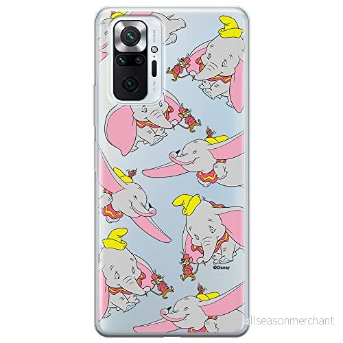 ERT GROUP mobiltelefonfodral för Xiaomi REDMI NOTE 10 PRO originalt och officiellt licensierat Disney mönster Dumbo 016 optimalt anpassad till formen på mobiltelefonen, gedeeltelijk transparant 5905131804860