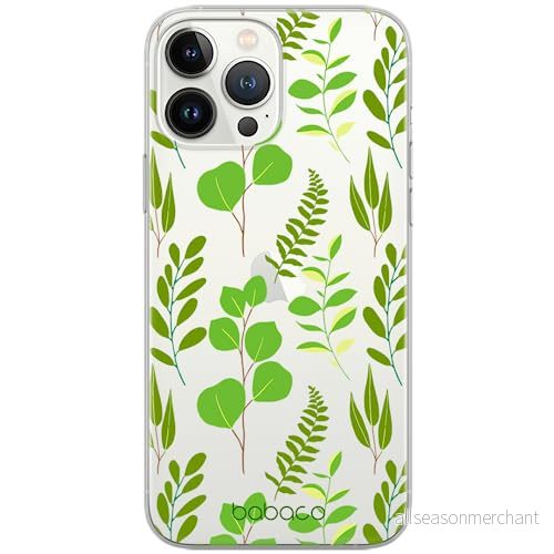 ERT GROUP mobiltelefonfodral för Apple Iphone 13 PRO MAX originalt och officiellt licensierat Babaco mönster Plants 009 optimalt anpassad till formen på mobiltelefonen, gedeeltelijk transparant 5903932871326