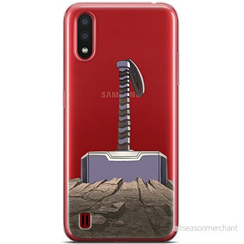 ERT GROUP mobiltelefonfodral för Samsung A01 originalt och officiellt licensierat Marvel mönster Thor 002 optimalt anpassad till formen på mobiltelefonen, gedeeltelijk transparant 5904805426742