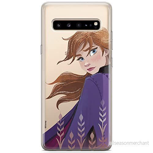 ERT GROUP Mobiltelefonskal för Samsung S10 5G original och officiellt licensierat Disney mönster Frozen 2 002 optimalt anpassat till mobiltelefonens form, delvis transparent 5904805498206
