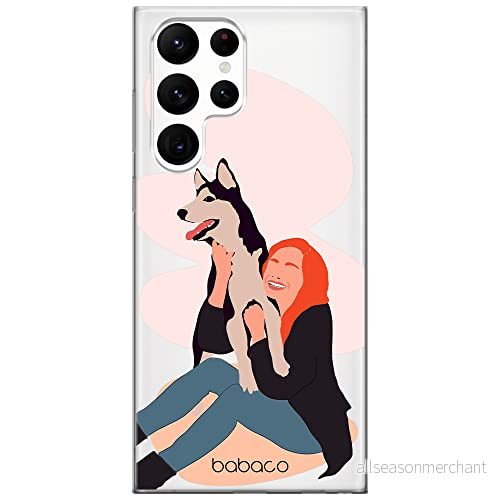 ERT GROUP mobiltelefonfodral för Samsung S22 ULTRA originalt och officiellt licensierat Babaco mönster Dogs 004 optimalt anpassad till formen på mobiltelefonen, gedeeltelijk transparant 5905131040336
