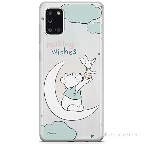 ERT GROUP mobiltelefonfodral för Samsung A31 originalt och officiellt licensierat Disney mönster Winnie the Pooh and friends 040 anpassad till formen på mobiltelefonen, gedeeltelijk transparant 5903537773087