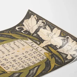 Väggkalenderposter för juli 1896 i Art Nouveau-stil - Bild 3