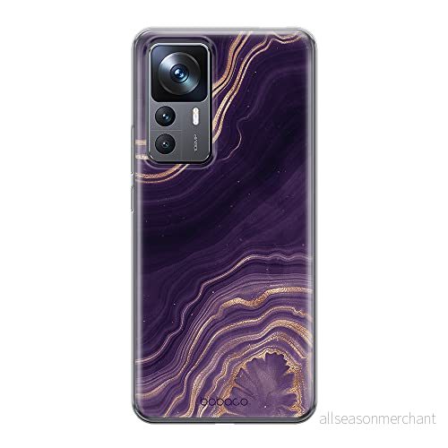 ERT GROUP mobiltelefonfodral för Xiaomi 12T/12T pro/K50 Ultra originalt och officiellt licensierat Babaco mönster Marble 007 anpassad till formen på mobiltelefonen, fodral tillverkad av TPU plast 5905511585235