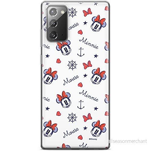 ERT GROUP mobiltelefonfodral för Samsung GALAXY NOTE 20 originalt och officiellt licensierat Disney mönster Minnie 007 optimalt anpassad till formen på mobiltelefonen, fodral tillverkad av TPU plast 5903040449844