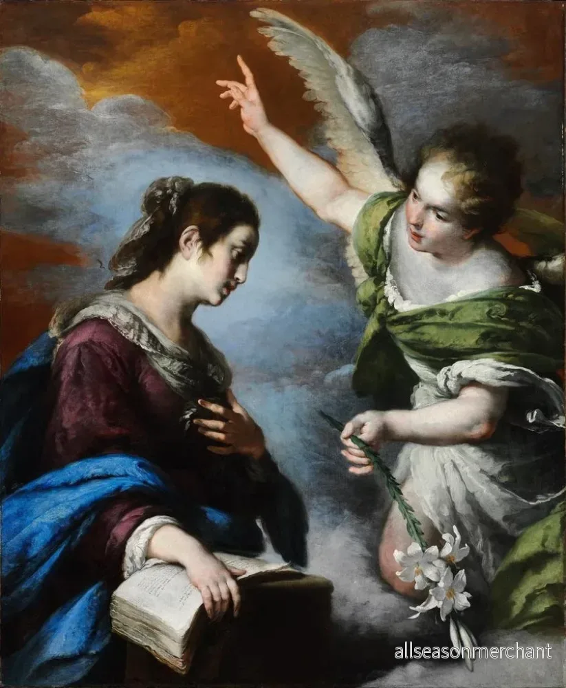 Målning L'Annonciation - Bernardo Strozzi | Konsttryck