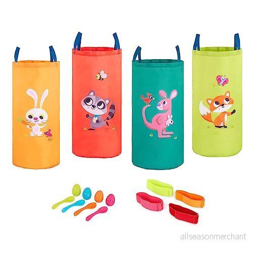 B. 3 utomhusspel för barn Racing Sacks & Legged Race Band Egg and Spoon spel Födelsedagsfestspel 5 år + Galore 62243474185